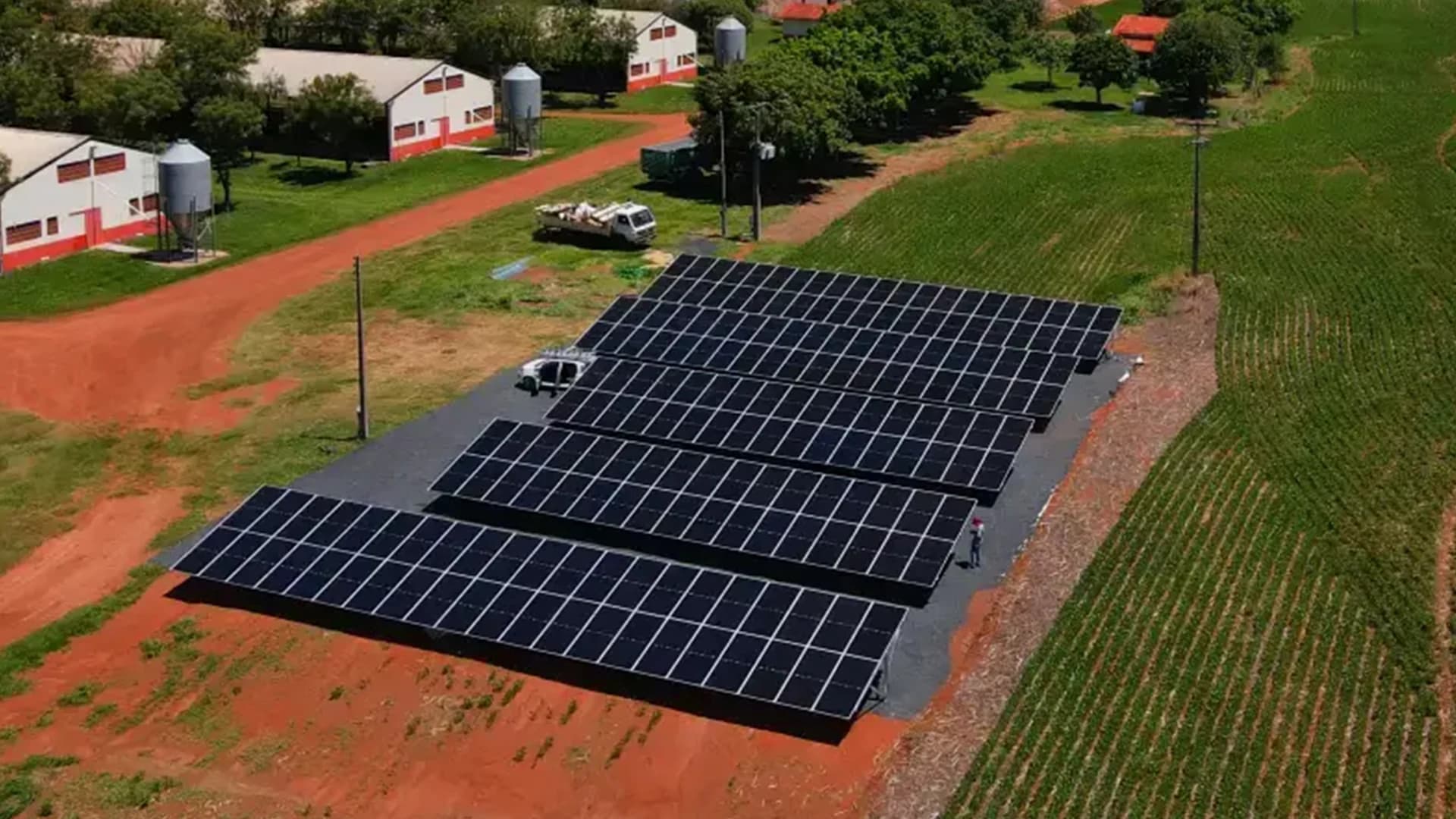 Propriedade rural atendida pela Mensch com sistema solar